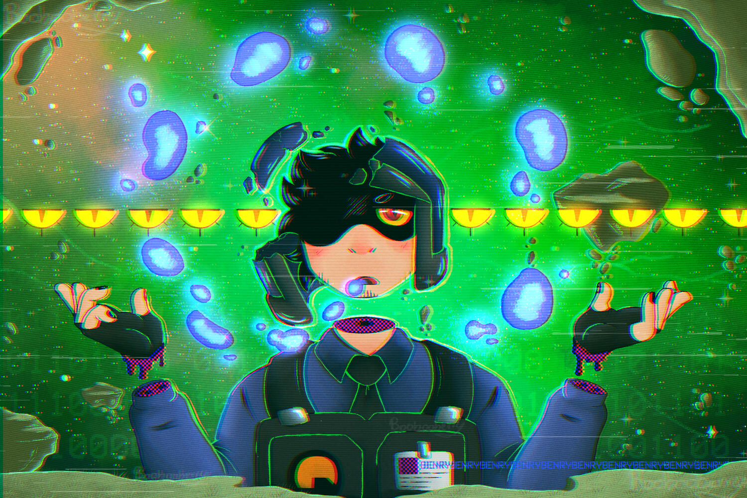 A "Draw This in your Style" completed for @actuallyanonion of Benrey in Xen,