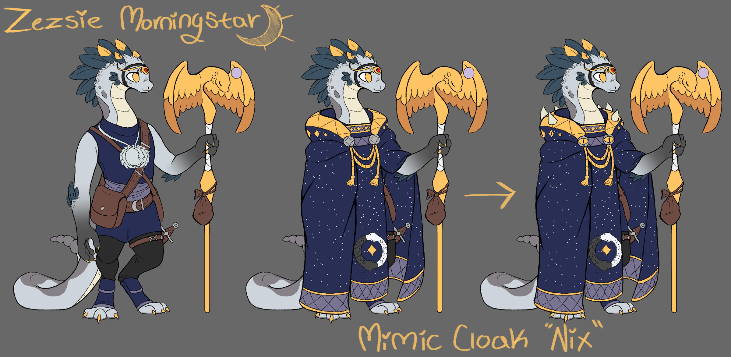 Zezsie Morningstar D&D Character Reference Sheet
